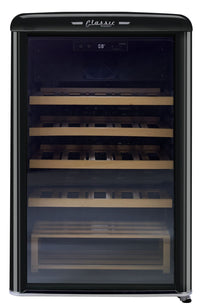 Classic Retro by Unique 28-Bottle Wine Refrigerator - UGP-125CR WF B | Réfrigérateur à vin Classic Rétro par Unique de 28 bouteilles - UGP-125CR WF B | D79G5DDS