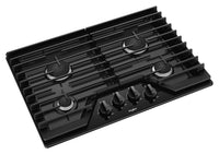 Whirlpool 30-Inch Gas Cooktop with EZ-2-Lift™ Hinged Cast-Iron Grates - WCG55US0HB
