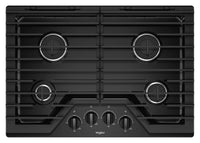 Whirlpool 30-Inch Gas Cooktop with EZ-2-Lift™ Hinged Cast-Iron Grates - WCG55US0HB