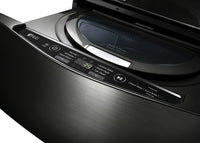 LG TWIN Wash™ 1.1 Cu. Ft. SideKick™ 27" Pedestal Washer - WD100CB  - Laundry Pedestal in Black Steel