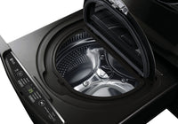 LG TWIN Wash™ 1.1 Cu. Ft. SideKick™ 27" Pedestal Washer - WD100CB  - Laundry Pedestal in Black Steel
