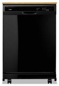 Whirlpool Heavy-Duty Tall-Tub Portable Dishwasher - WDP370PAHB - Dishwasher in Black