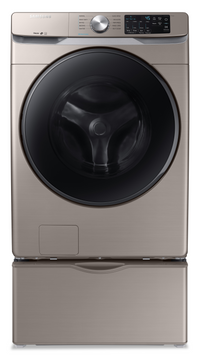 Samsung 5.2 Cu. Ft. Front-Load Washer with Steam - WF45R6100AC/US - Washer in Champagne