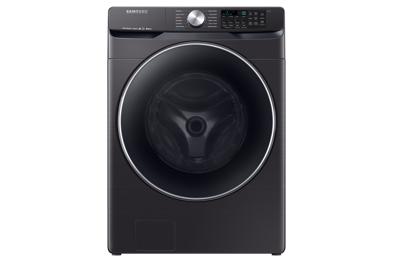Samsung 5.2 Cu. Ft. Smart Front-Load Washer - WF45R6300AV/US - Washer in Fingerprint Resistant Black Stainless Steel