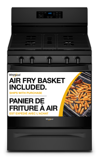 Whirlpool 5 Cu. Ft. Gas Range with 5-in-1 Air Fry Oven - WFG550S0LB |  Cuisinière à gaz Whirlpool de 5 pi3 avec four 5 en 1 à friture à air - WFG550S0LB | WFG550SB