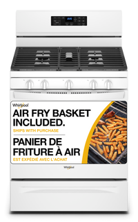 Whirlpool 5 Cu. Ft. Gas Range with 5-in-1 Air Fry Oven - WFG550S0LW | Cuisinière à gaz Whirlpool de 5 pi3 avec four 5 en 1 à friture à air - WFG550S0LW | WFG550SW