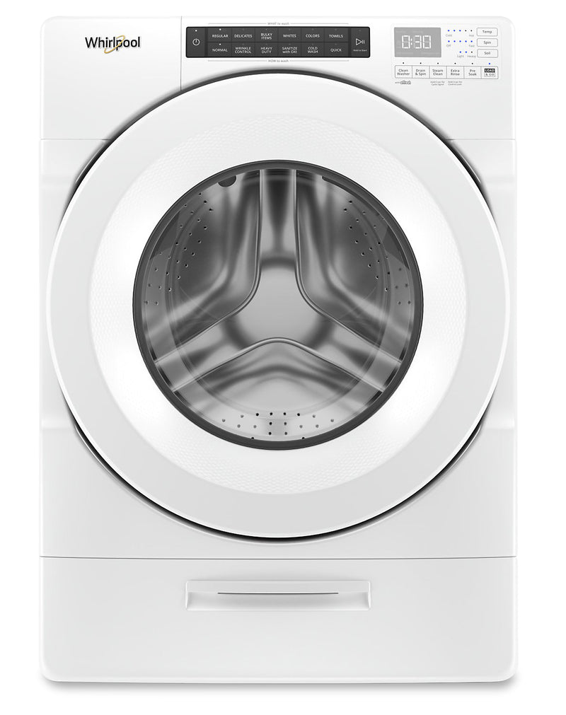Whirlpool 5.2 Cu. Ft. Closet-Depth Front-Load Washer with Load & Go Dispenser – WFW5620HW - Washer in White