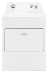Whirlpool 4.4 Cu. Ft. I.E.C. Top-Load Washer and 7.0 Cu. Ft. Gas Dryer – White - Laundry Set in White