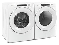 Whirlpool 5.0 Cu. Ft. Front-Load Washer and 7.4 Cu. Ft. Gas Dryer - White - Laundry Set in White
