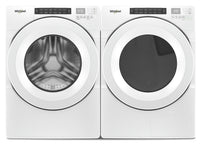 Whirlpool 5.0 Cu. Ft. Front-Load Washer and 7.4 Cu. Ft. Gas Dryer - White - Laundry Set in White