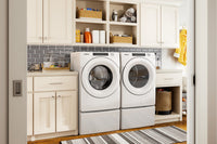 Whirlpool 5.0 Cu. Ft. Front-Load Washer and 7.4 Cu. Ft. Gas Dryer - White - Laundry Set in White