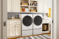 Whirlpool 5.8 Cu. Ft. Smart Front-Load Washer and 7.4 Cu. Ft. Smart Front-Load Dryer - White