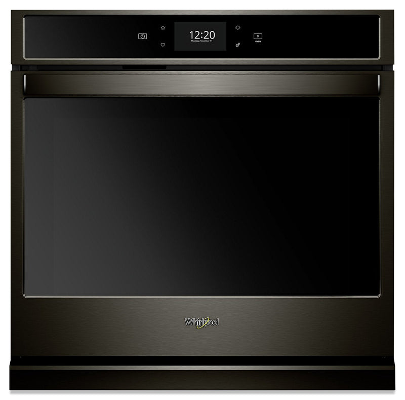 Whirlpool 4.3 Cu. Ft. Smart Single Wall Oven - WOS72EC7HV - Electric Wall Oven in Fingerprint Resistant Black Stainless Steel