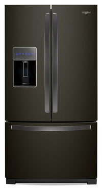 Whirlpool 27 Cu. Ft. Wide French-Door Fingerprint-Resistant Refrigerator - WRF767SDHV - Refrigerator in Fingerprint Resistant Black Stainless Steel