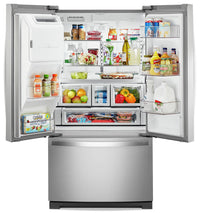 Whirlpool 27 Cu. Ft. Wide French-Door Fingerprint-Resistant Refrigerator - WRF767SDHZ - Refrigerator in Fingerprint Resistant Stainless Steel