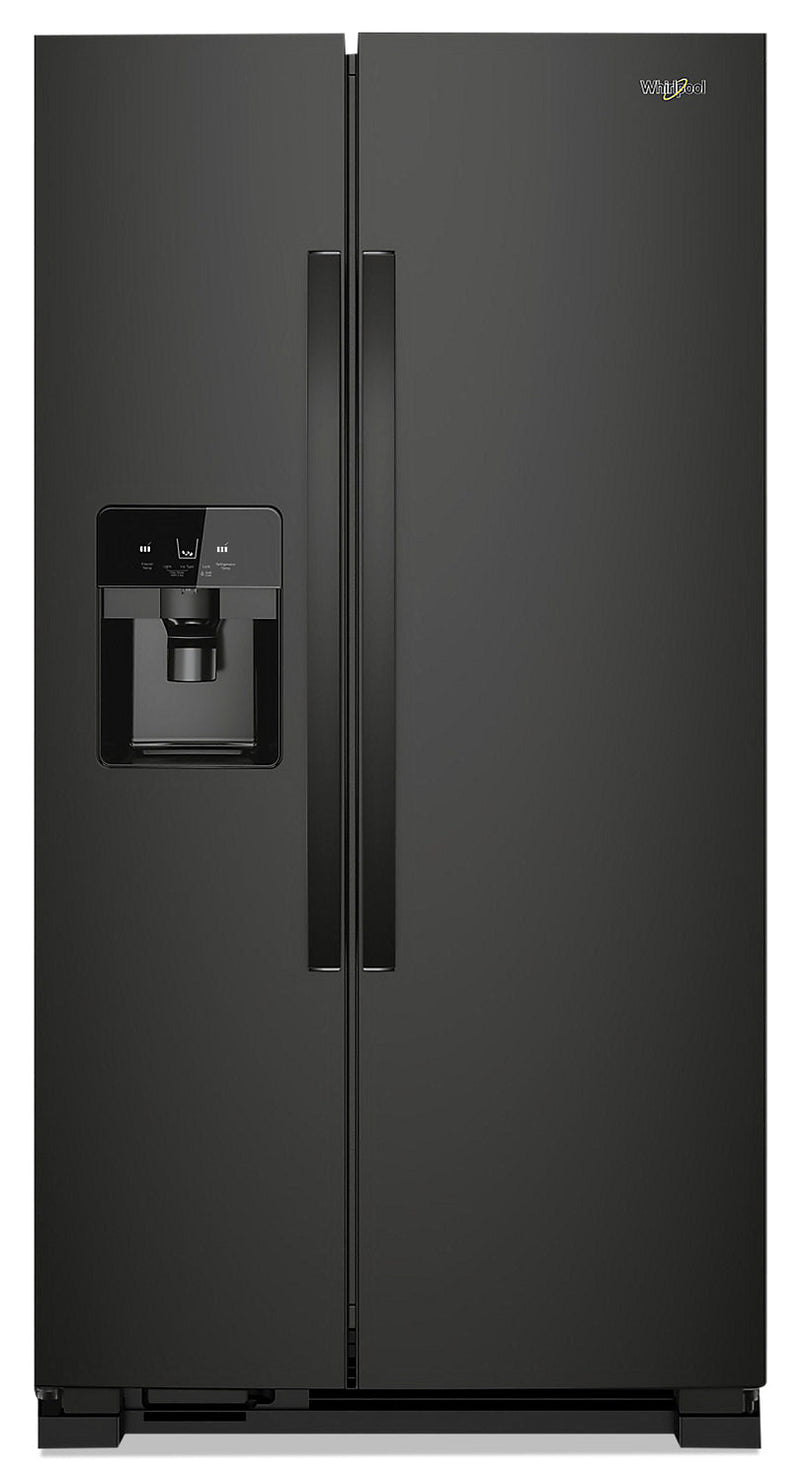 Whirlpool 21 Cu. Ft. Side-by-Side Refrigerator - WRS321SDHB - Refrigerator in Black