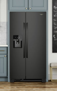 Whirlpool 21 Cu. Ft. Side-by-Side Refrigerator - WRS321SDHB - Refrigerator in Black