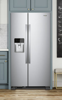 Whirlpool 25 Cu. Ft. Side-by-Side Refrigerator - WRS335SDHM - Refrigerator in Monochromatic Stainless Steel