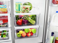 Whirlpool 21 Cu. Ft. Counter-Depth Side-by-Side Refrigerator - WRS571CIHB - Refrigerator in Black