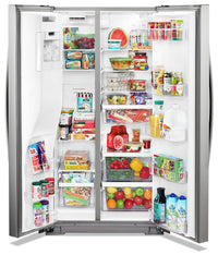 Whirlpool 21 Cu. Ft. Counter-Depth Side-by-Side Refrigerator - WRS571CIHZ - Refrigerator in Fingerprint Resistant Stainless Steel