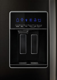 Whirlpool 28 Cu. Ft. Side-by-Side Refrigerator with Exterior Water Dispenser - WRS588FIHV - Refrigerator in Fingerprint Resistant Black Stainless Steel