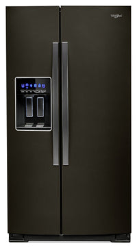 Whirlpool 28 Cu. Ft. Side-by-Side Refrigerator with Exterior Water Dispenser - WRS588FIHV - Refrigerator in Fingerprint Resistant Black Stainless Steel