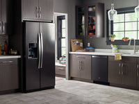 Whirlpool 28 Cu. Ft. Side-by-Side Refrigerator with Exterior Water Dispenser - WRS588FIHV - Refrigerator in Fingerprint Resistant Black Stainless Steel