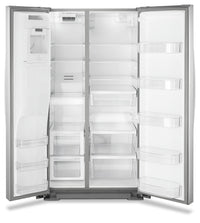 Whirlpool 28 Cu. Ft. Side-by-Side Refrigerator with Exterior Water Dispenser - WRS588FIHZ - Refrigerator in Fingerprint Resistant Stainless Steel