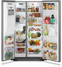 Whirlpool 21 Cu. Ft. Counter-Depth Side-by-Side Refrigerator - WRSA71CIHZ - Refrigerator in Fingerprint Resistant Stainless Steel