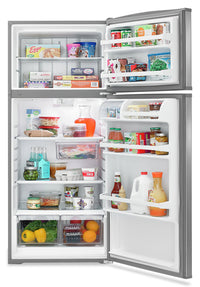 Whirlpool 16 Cu. Ft. Top-Freezer Refrigerator - WRT316SFDM - Refrigerator in Monochromatic Stainless Steel