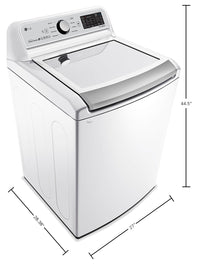 LG 5.8 Cu.Ft Top-Load Smart Washer with TurboWash® - WT7300CW - Washer in White