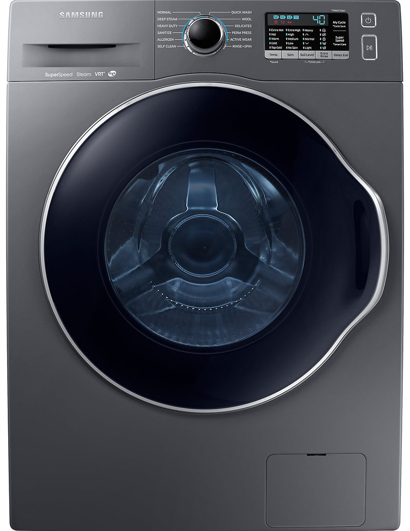 Samsung 2.6 Cu. Ft. Front-Load Washer with SuperSpeed - WW22K6800AX/A2 - Washer in Inox Grey