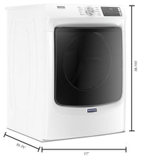 Maytag 7.3 Cu. Ft. Front-Load Gas Dryer with Extra Power - MGD5630HW|Sécheuse gaz Maytag à chargement frontal 7,3 pi3, fonction Extra Power - MGD5630HW|MGD5630W