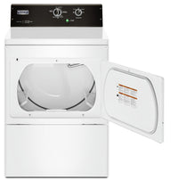 Maytag 4.0 Cu. Ft. Commercial-Grade Washer and 7.4 Cu. Ft. Commercial-Grade Dryer – White - Laundry Set in White
