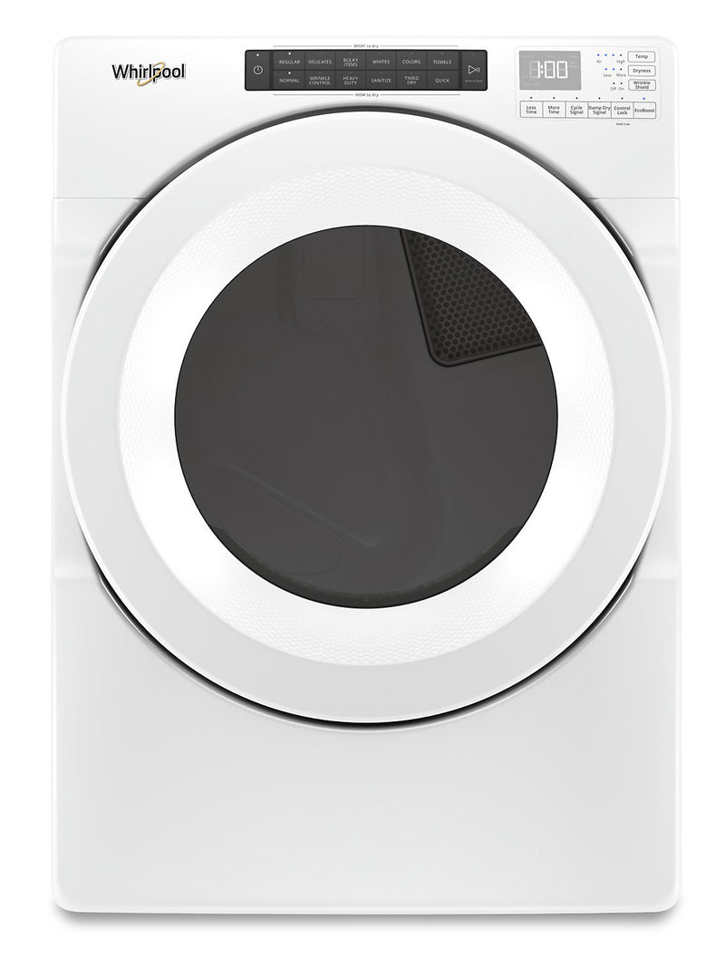 Whirlpool 7.4 Cu. Ft. Front-Load Electric Dryer with Intuitive Touch Controls - YWED5620HW|Sécheuse électrique Whirlpool chargement frontal 7,4 pi3 commandes tactiles intuitives - YWED5620HW|YWED5620
