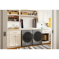 Whirlpool 5.8 Cu. Ft. Smart Front-Load Washer and 7.4 Cu. Ft. Gas Dryer with Steam - Chrome Shadow|Laveuse à chargement frontal profondeur placard 5,8 pi³ et sécheuse gaz 7,4 pi³ Whirlpool|WHFL96GC
