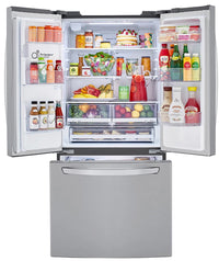 LG 25 Cu. Ft. French-Door Refrigerator with Exterior Ice and Water - LRFXS2503S|Réfrigérateur dLG de 25 pi³ave ec porte à deux battants et distributeur d’eau et de glaçons- LRFXS2503S|LRFXS25S
