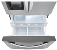 LG 25 Cu. Ft. French-Door Refrigerator with Exterior Ice and Water - LRFXS2503S|Réfrigérateur dLG de 25 pi³ave ec porte à deux battants et distributeur d’eau et de glaçons- LRFXS2503S|LRFXS25S