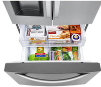 LG 25 Cu. Ft. French-Door Refrigerator with Exterior Ice and Water - LRFXS2503S|Réfrigérateur dLG de 25 pi³ave ec porte à deux battants et distributeur d’eau et de glaçons- LRFXS2503S|LRFXS25S