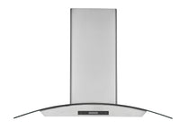 Ancona IGCB636 36" Island Glass Stainless Steel Range Hood - AN-1406 | Hotte de cuisinière pour îlot Ancona IGCB636 de 36 po en verre et en acier inoxydable - AN-1406 | D77G3EQP