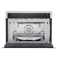 Ancona 24" Speed Combination Microwave Wall Oven - AN-2710SS | Four mural combiné rapide avec four à micro-ondes Ancona de 24 po - AN-2710SS | D77GUYYH