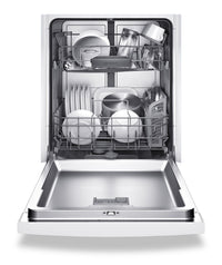 Bosch Ascenta 23.5" Built-In Undercounter Dishwasher - White - Dishwasher with Child Lock in White