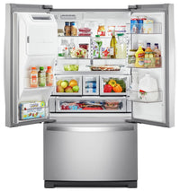 Whirlpool 27 Cu. Ft. French-Door Refrigerator in Fingerprint-Resistant Stainless Steel – WRF757SDHZ - Refrigerator in Stainless Steel