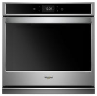 Whirlpool 5.0 Cu. Ft. Smart Single Wall Oven with True Convection Cooking - WOS72EC0HS - Electric Wall Oven in Stainless Steel/Black