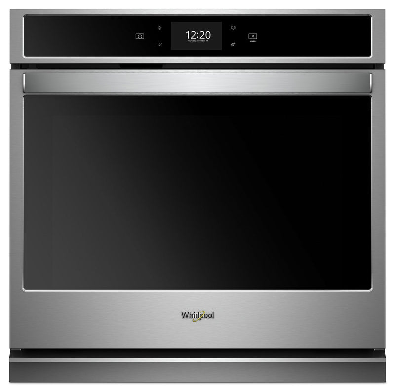 Whirlpool 5.0 Cu. Ft. Smart Single Wall Oven with True Convection Cooking - WOS72EC0HS - Electric Wall Oven in Stainless Steel/Black