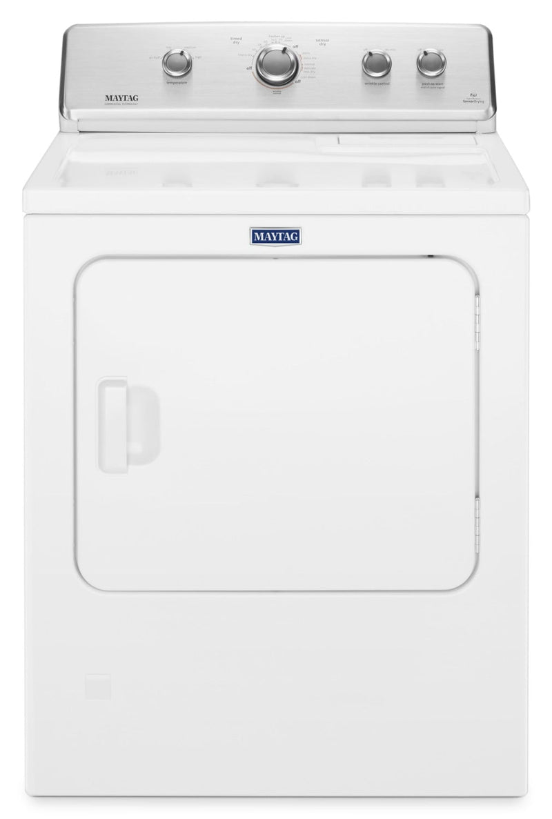 Maytag 7.0 Cu. Ft. Electric Dryer with Wrinkle Control – YMEDC465HW - Dryer with Reversible Door in White