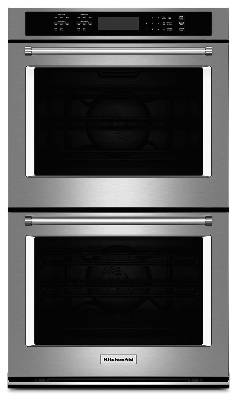 KitchenAid 27" Double Wall Oven with Even-Heat™ True Convection - Stainless Steel - Double Wall Oven in Stainless Steel