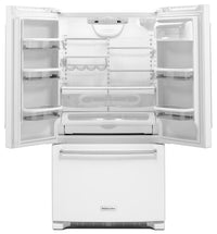 KitchenAid 20 Cu. Ft. French Door Refrigerator with Interior Dispenser - White - Refrigerator in White