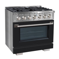 Ancona 5.2 Cu. Ft. Dual Fuel Convection Range - AN-2336SSBK | Cuisinière hybride Ancona de 5,2 pi³ à convection - AN-2336SSBK | D77GVKJ2