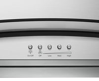 Whirlpool 36" Glass Island-Mount Range Hood – WVI75UC6DS - Range Hood in Stainless Steel/Glass